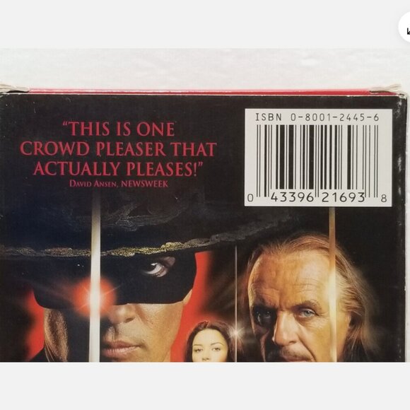 The Mask of Zorro (VHS, 1998) 6296E1M - Picture 4 of 10